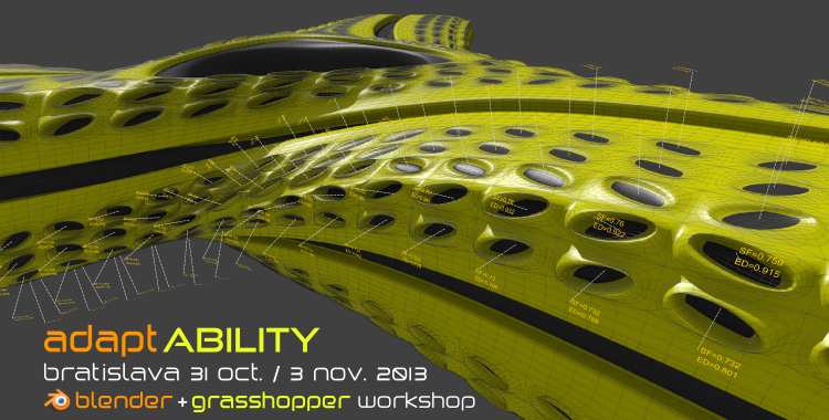 adapt.ABILITY – Blender + Grasshopper workshop – Bratislava
