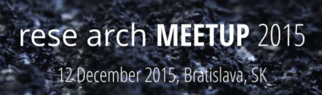 Co-de-iT at "rese arch MEETUP 2015" in Bratislava